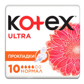 Гигиенические прокладки Kotex Ultra Normal, 10 шт